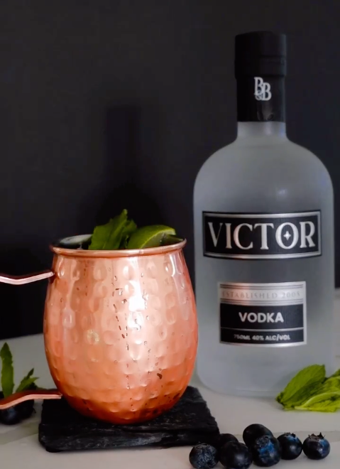 Victor's Blueberry Vodka Mule