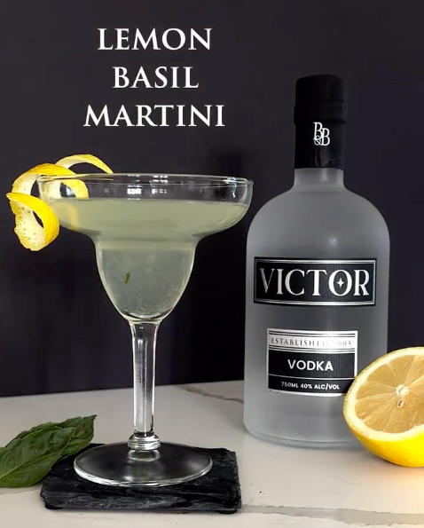 Victor's Lemon Basil Martini