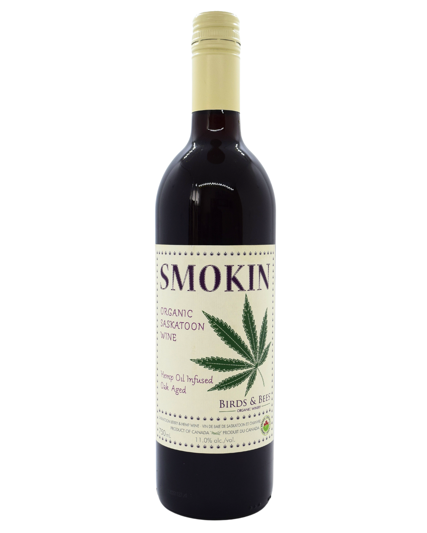 Organic Hemp Infused Saskatoon Wine