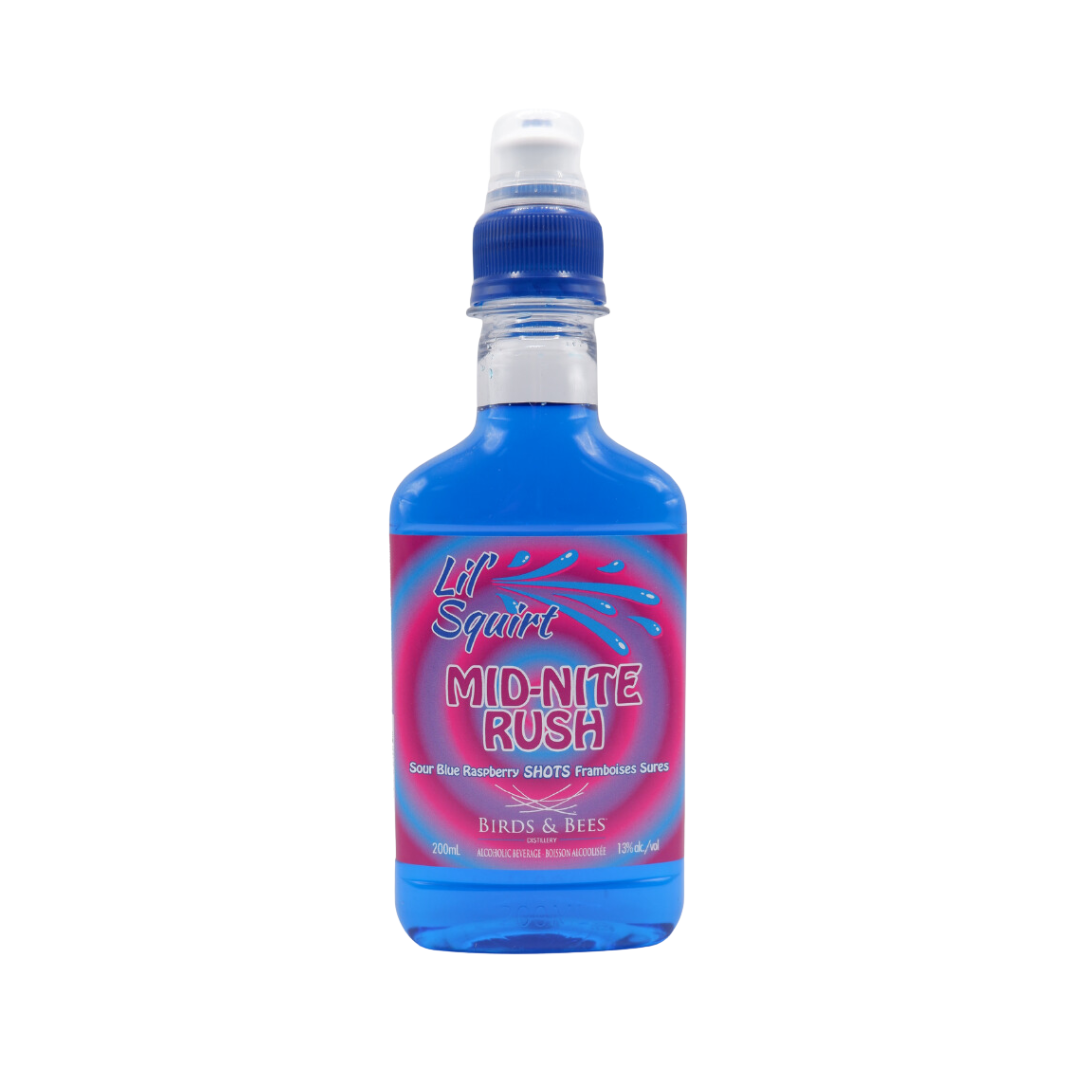 Lil' Squirts Vodka Mixer Midnight Rush Blue Raspberry Case